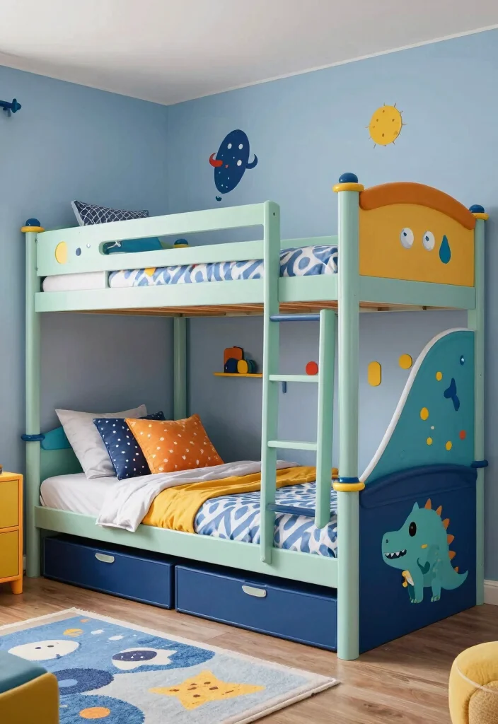 10 Boys Bunk Bed Bedroom Ideas to Maximize Floor Space 10. Customizable Bunk Bed Solutions 0