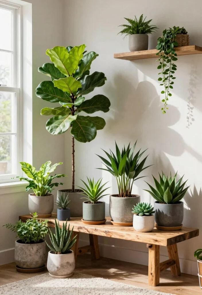10 Living Room Corner Space Ideas That Look Intentional 3. Styled Plant Corner 0