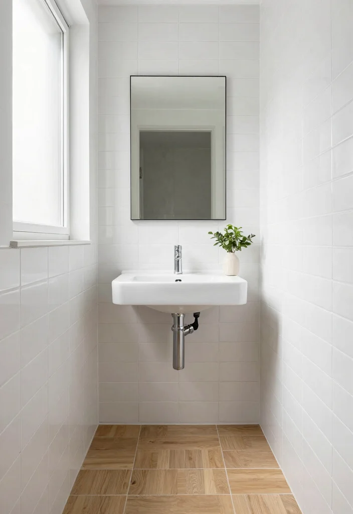10 Small Bathroom Tile Ideas to Make Compact Spaces Look Bigger 2. Vertical Tiles to Soar Height 0
