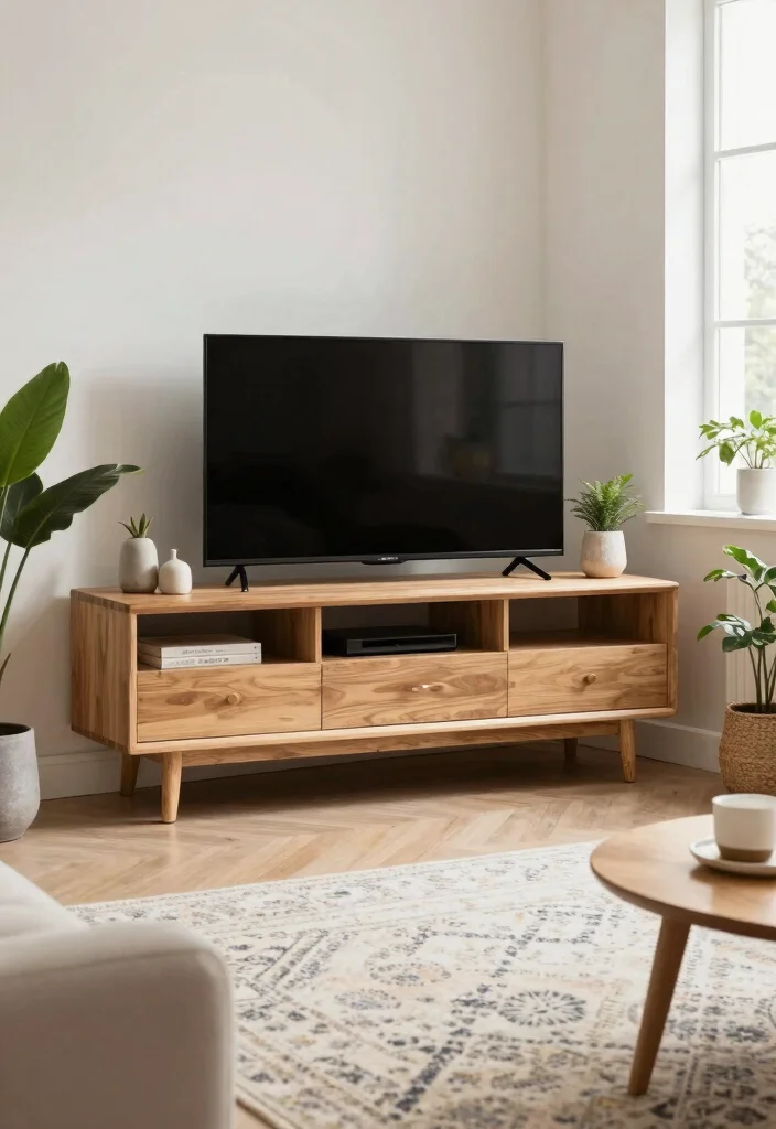 10 Small Living Room Ideas with TV for Smart Layouts 3. Corner TV Stand 0