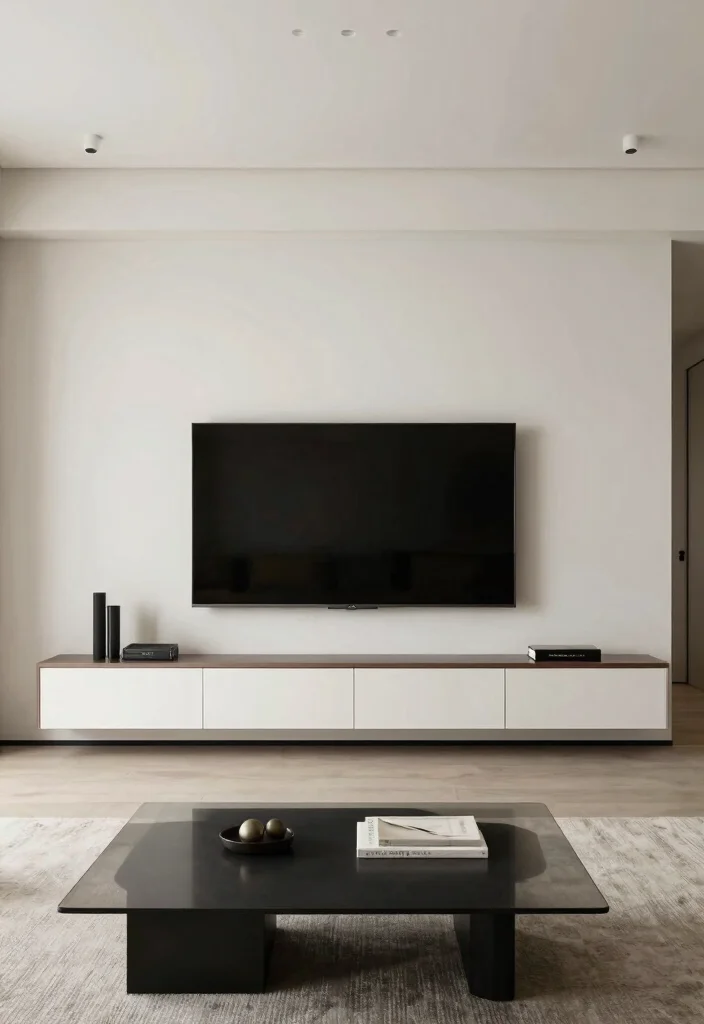 10 Small Living Room Ideas with TV for Smart Layouts 9. Hideaway TV Solutions 0