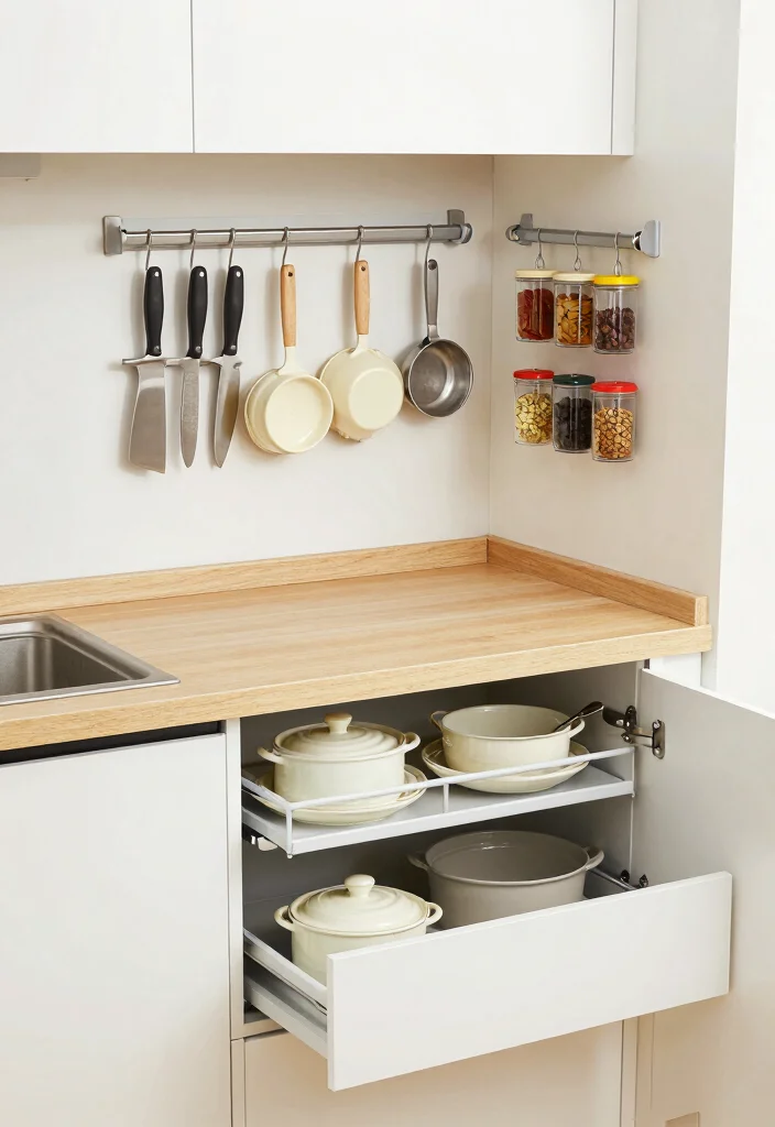 10 Tiny Galley Kitchen Ideas with Efficient Layouts 3. Smart Storage Solutions 0