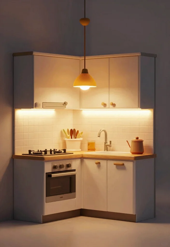 10 Tiny Galley Kitchen Ideas with Efficient Layouts 9. Lighting Solutions 0