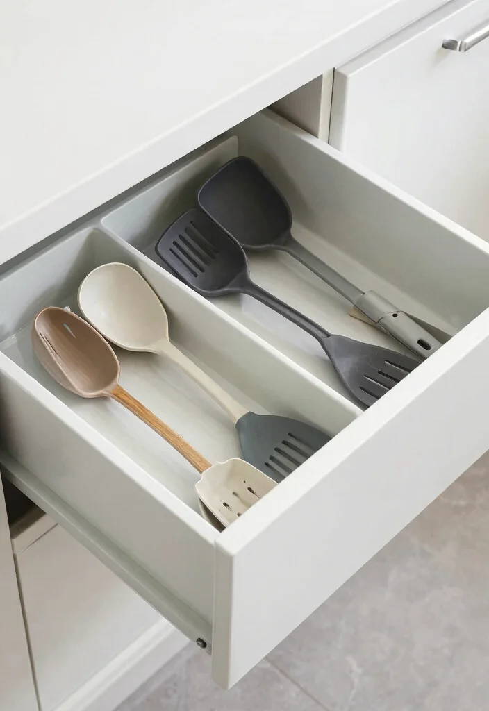 10 Tiny Kitchen Layout Ideas That Use Space Wisely 8. Drawer Dividers 0