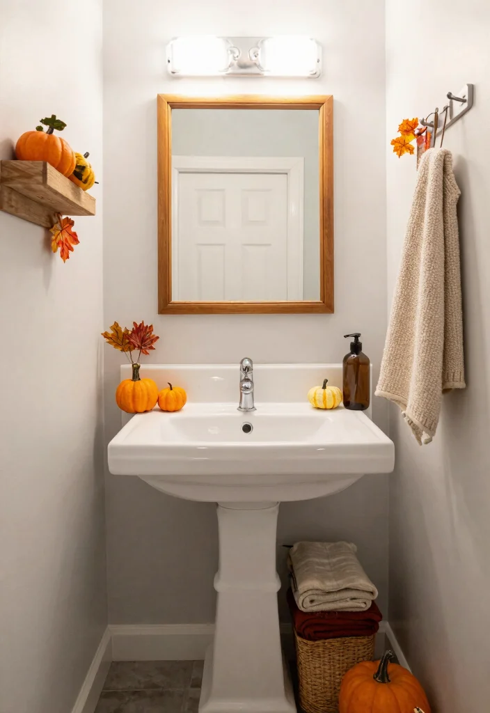 10 Vintage Half Bathroom Ideas with Timeless Character 10. Seasonal Decor Swaps 0