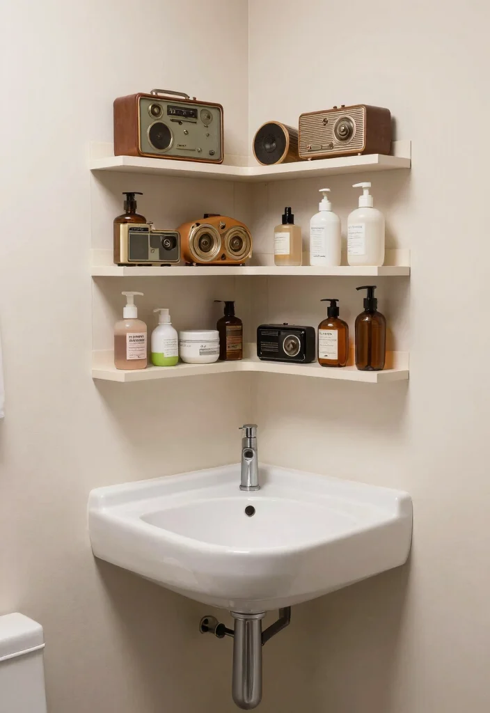 10 Vintage Half Bathroom Ideas with Timeless Character 9. Small Space Solutions 0