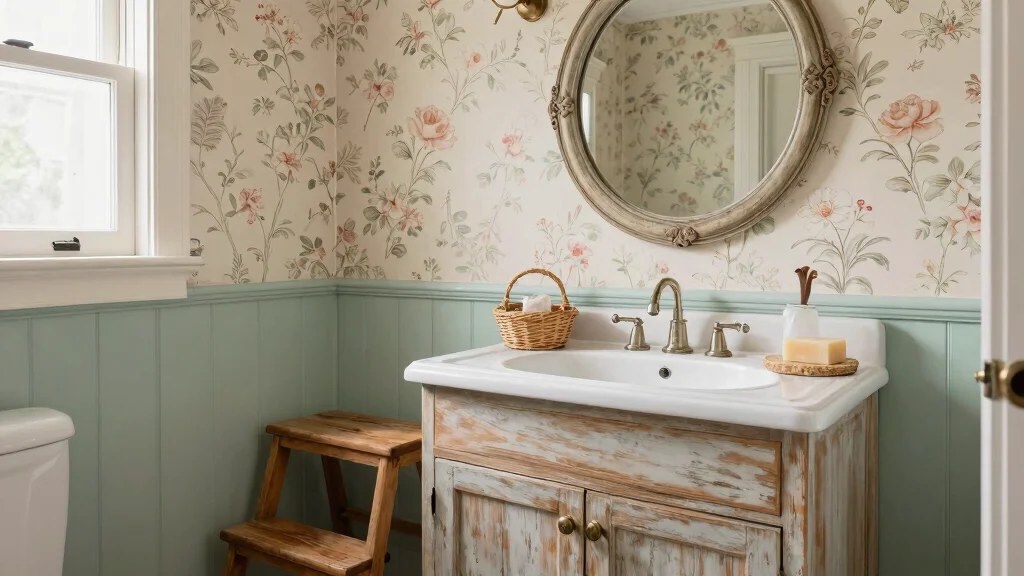 10 Vintage Half Bathroom Ideas with Timeless Character