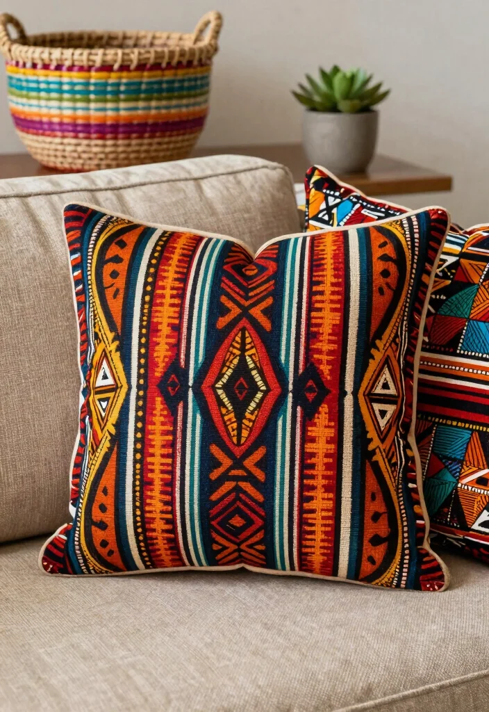 12 African Living Room Ideas with Rich Cultural Style 1. The Power of Tribal Patterns 0