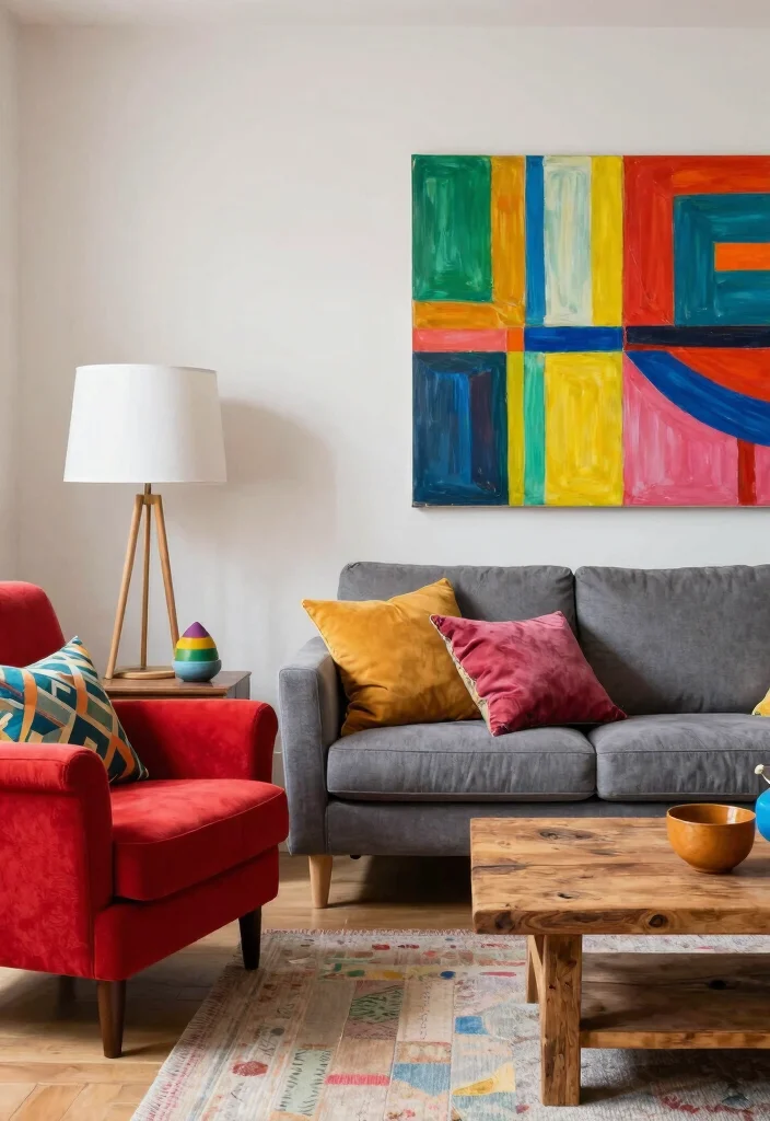 12 African Living Room Ideas with Rich Cultural Style 4. Incorporating Vibrant Color Palettes 0