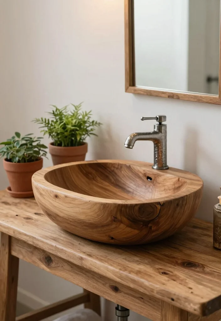 12 Bathroom Basin Ideas for Modern and Stylish Layouts 1 12 Bathroom Basin Ideas for Modern and Stylish Layouts 1. Reclaimed Wood Basins 0