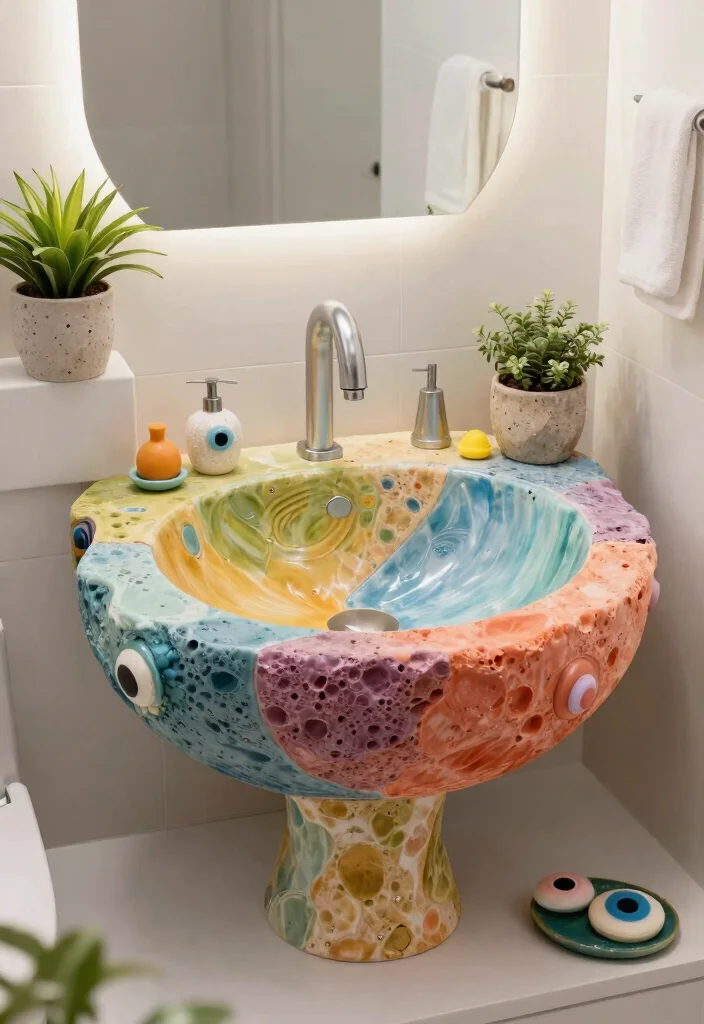 12 Bathroom Basin Ideas for Modern and Stylish Layouts 50 12 Bathroom Basin Ideas for Modern and Stylish Layouts 10. Quirky Custom Designs 0