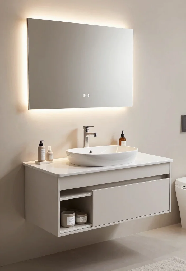 12 Bathroom Basin Ideas for Modern and Stylish Layouts 62 12 Bathroom Basin Ideas for Modern and Stylish Layouts 12. Floating Vanity Sinks 0