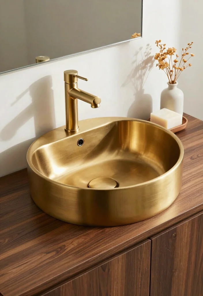 12 Bathroom Basin Ideas for Modern and Stylish Layouts 39 12 Bathroom Basin Ideas for Modern and Stylish Layouts 9. Stylish Metallic Sinks 0
