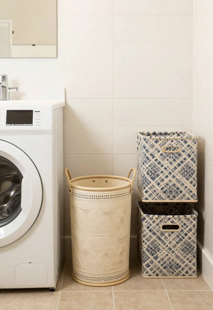 12 Bathroom Ideas with Washing Machine for Small Homes 55 12 Bathroom Ideas with Washing Machine for Small Homes 11. Stylish Laundry Solutions 0