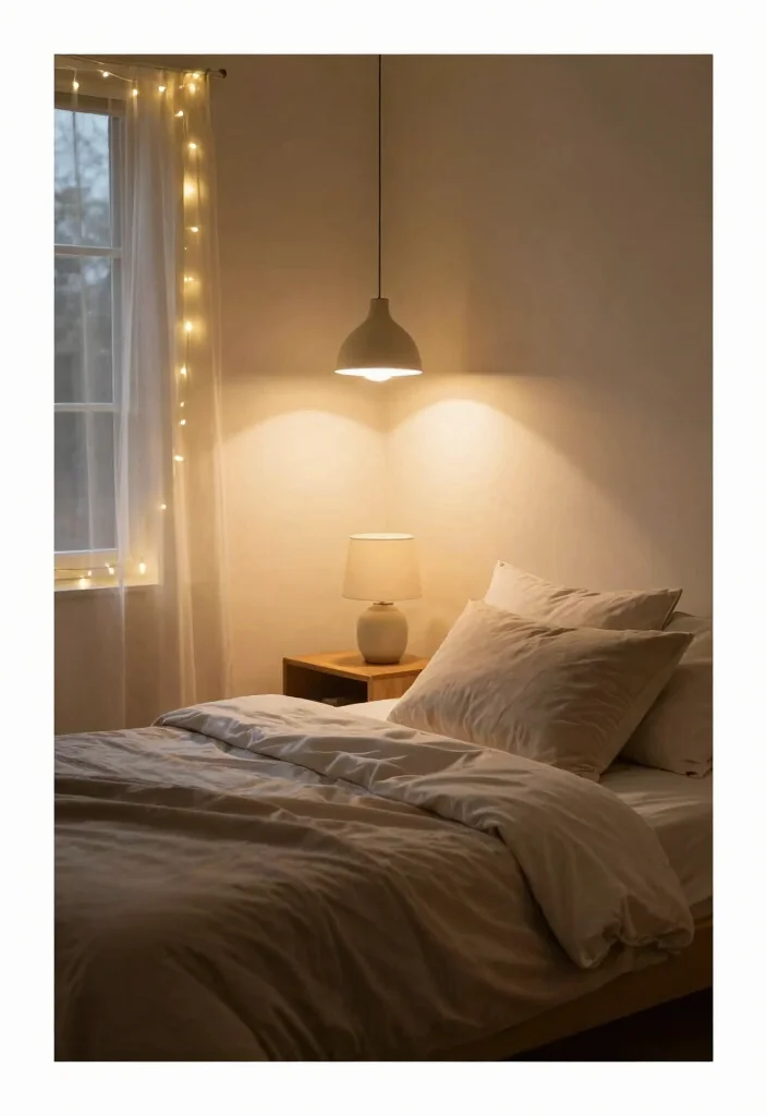 12 Bedroom Rearranging Ideas to Refresh the Layout 5. Layer Lighting for Atmosphere 0