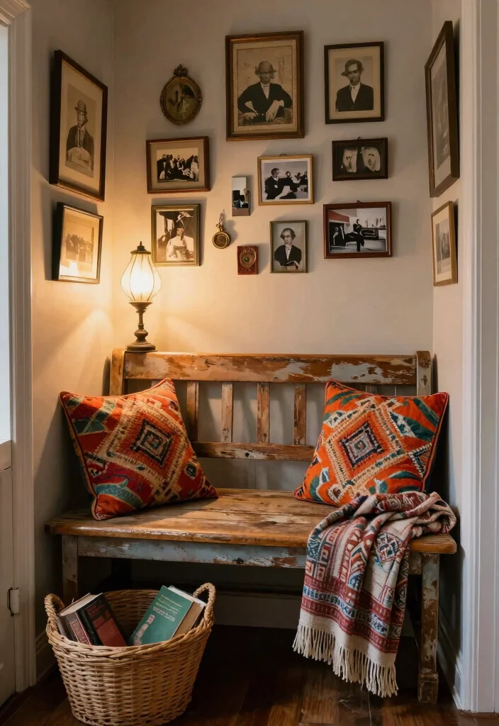 12 Bedroom Sitting Area Ideas for Cozy Relaxing Corners 1. Nook with a Vintage Vibe 0