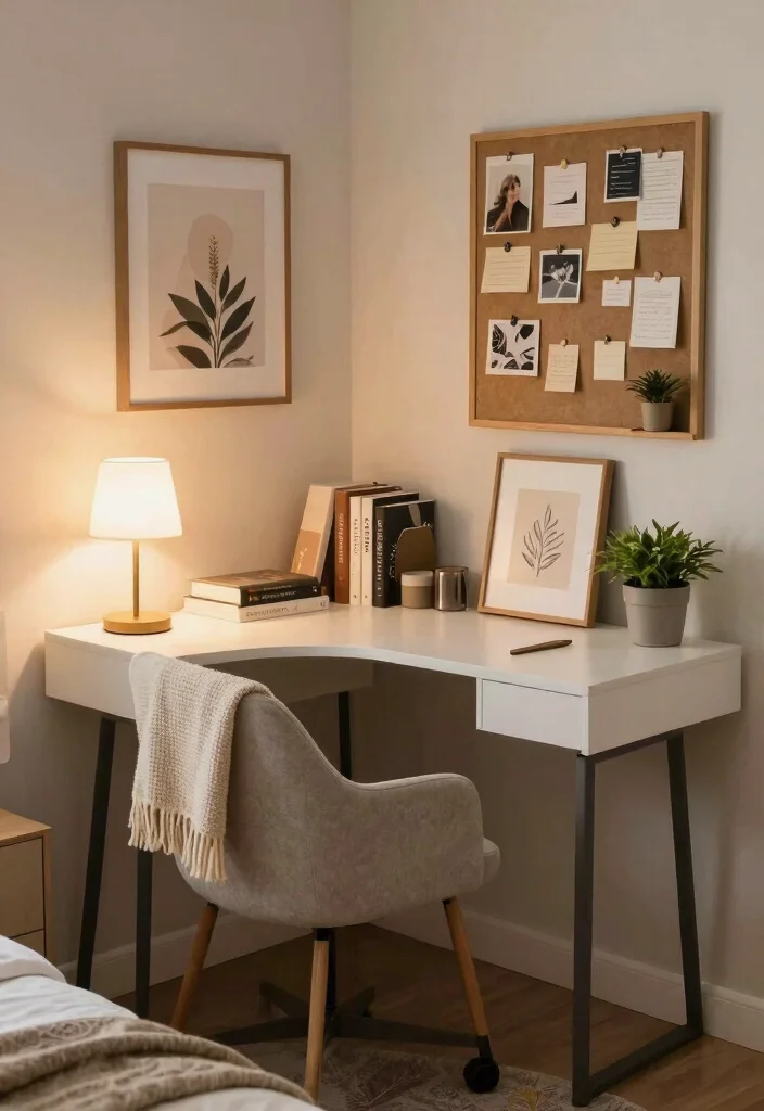 12 Bedroom Sitting Area Ideas for Cozy Relaxing Corners 5. Corner Desk Transformation 0