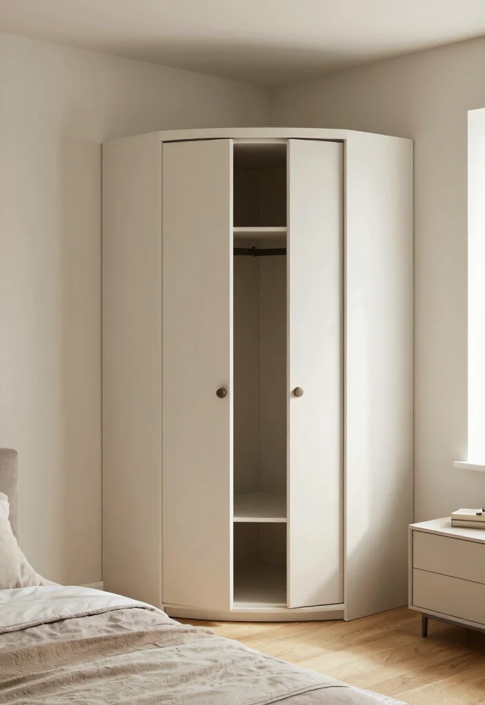 12 Bedroom Wardrobe Ideas for Better Storage and Flow 7. Corner Wardrobes 0