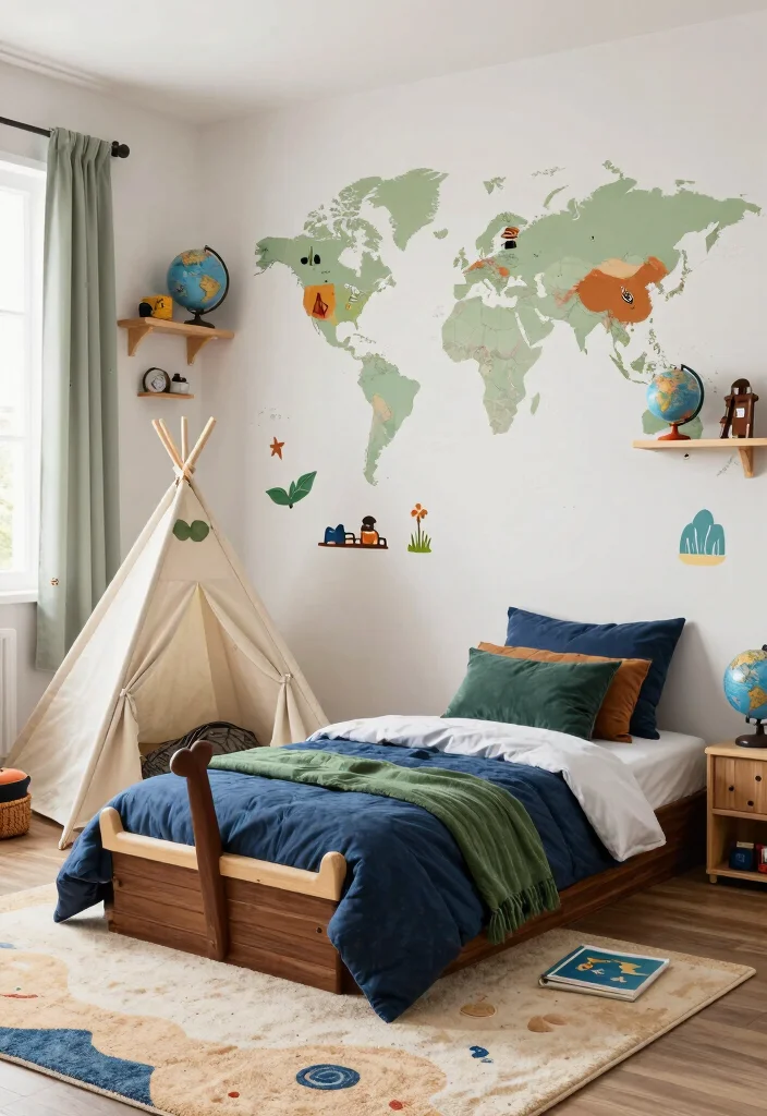 12 Boys Bedroom Ideas Designed to Grow with Them 1. Adventure Themed Room 0
