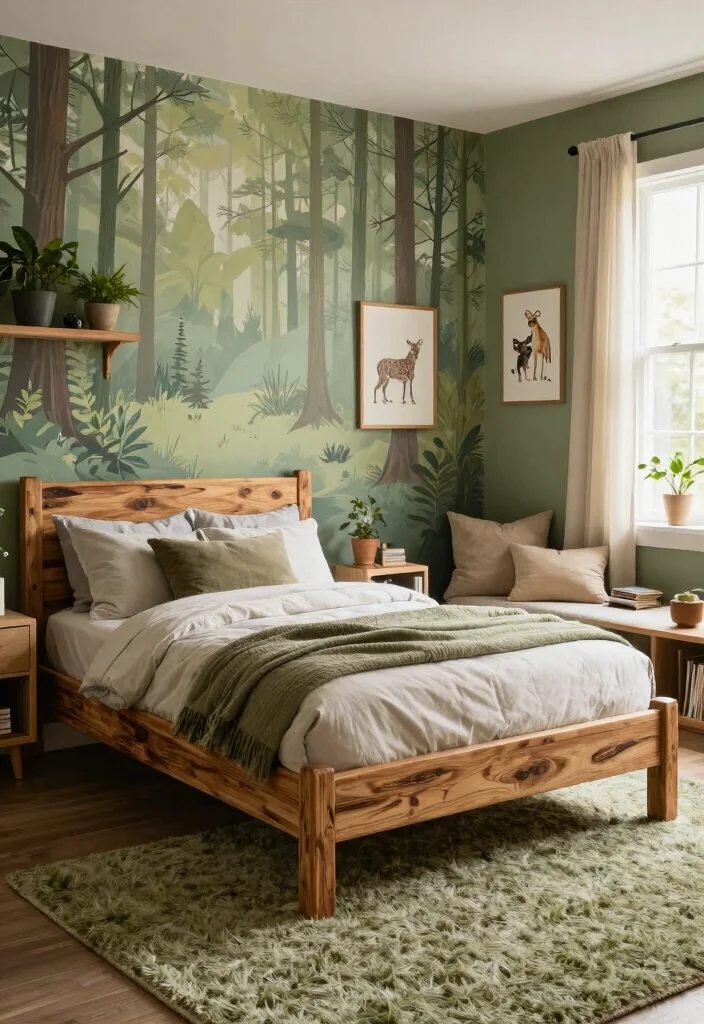 12 Boys Bedroom Ideas Designed to Grow with Them 2. Nature Inspired Haven 0