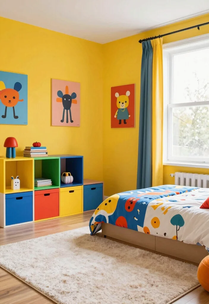 12 Boys Bedroom Ideas Designed to Grow with Them 4. Colorful Playroom 0