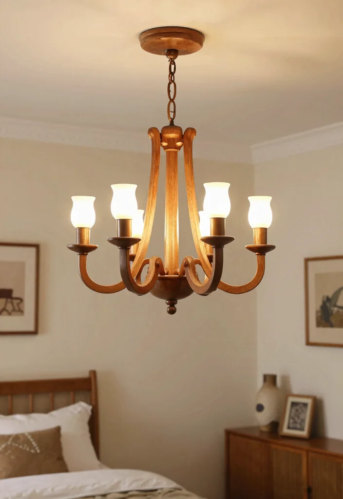 12 Cherry Wood Bedroom Decor Ideas with Warm Classic Style 9. Cherry Wood Lighting Fixtures 0