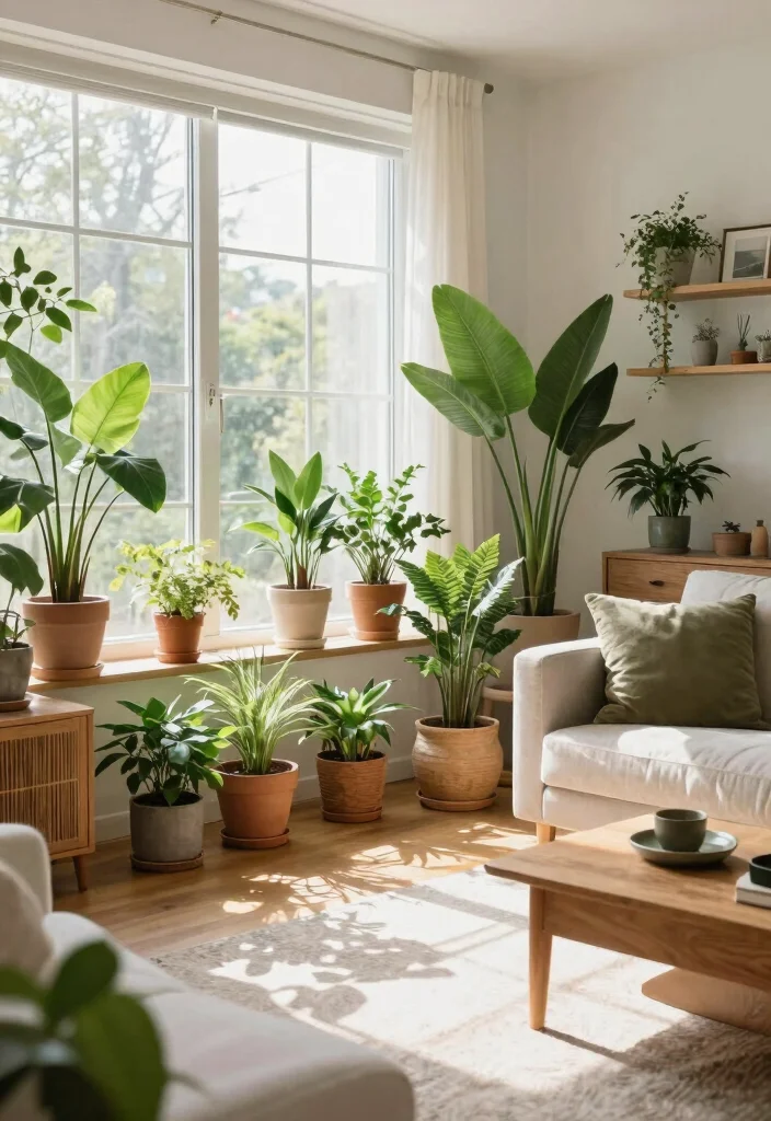 12 Classy Living Room Ideas with Elegant Details 6. Incorporating Nature 0