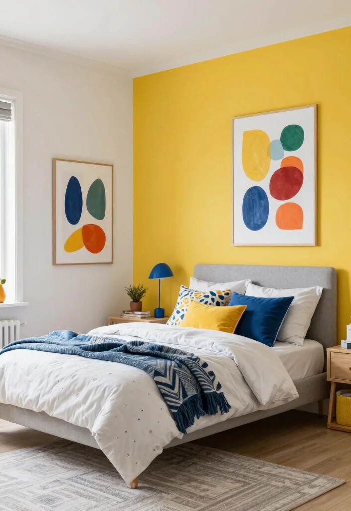 12 Cool Boys Bedroom Ideas with Fun and Functional Style 3. Bold Color Palettes Bright and Cheerful 0