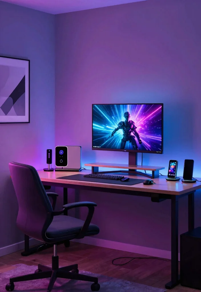 12 Cool Boys Bedroom Ideas with Fun and Functional Style 7. Techy Trends Embracing Modern Technology 0