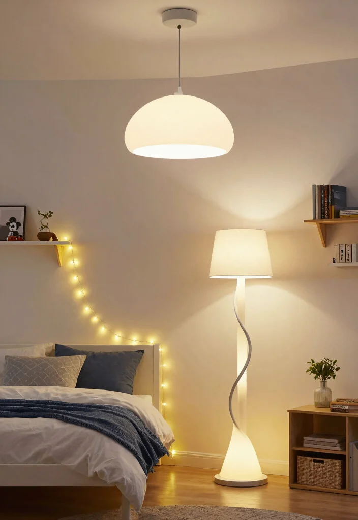 12 Cool Boys Bedroom Ideas with Fun and Functional Style 9. Creative Lighting Setting the Mood 0