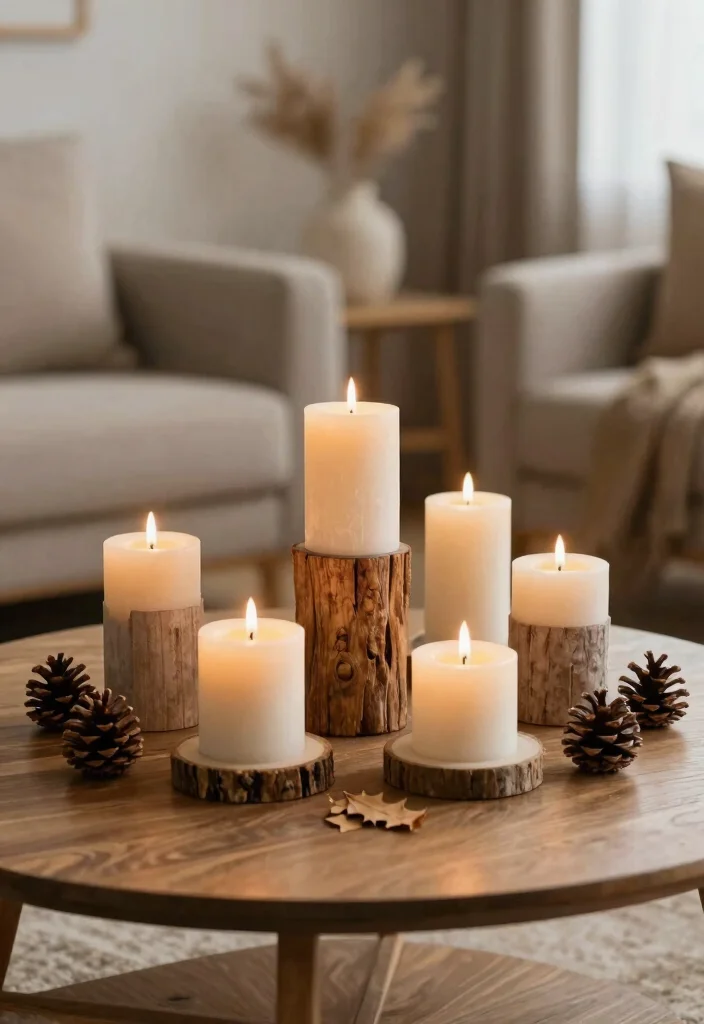 12 Fall Living Room Decor Ideas for Cozy Vibes 5. Use Sustainable Candles 0
