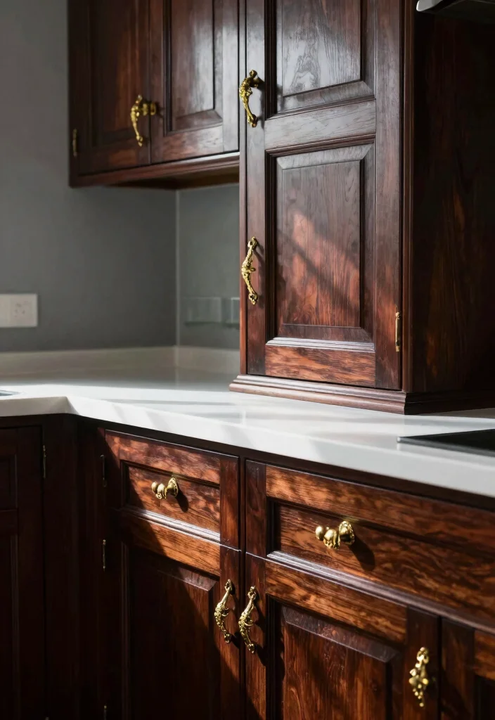 12 Gothic Kitchen Ideas with Dark Dramatic Style 1. Embrace Dark Cabinetry 0