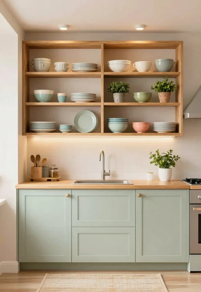 12 Kitchen Cabinet Layout Ideas for Better Storage Flow 2. Open Shelving for Visibility 0
