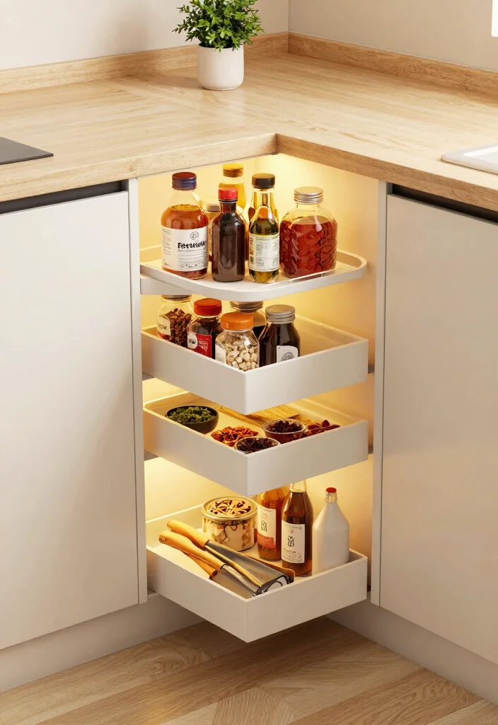 12 Kitchen Cabinet Layout Ideas for Better Storage Flow 3. Corner Cabinets for Clever Storage 0