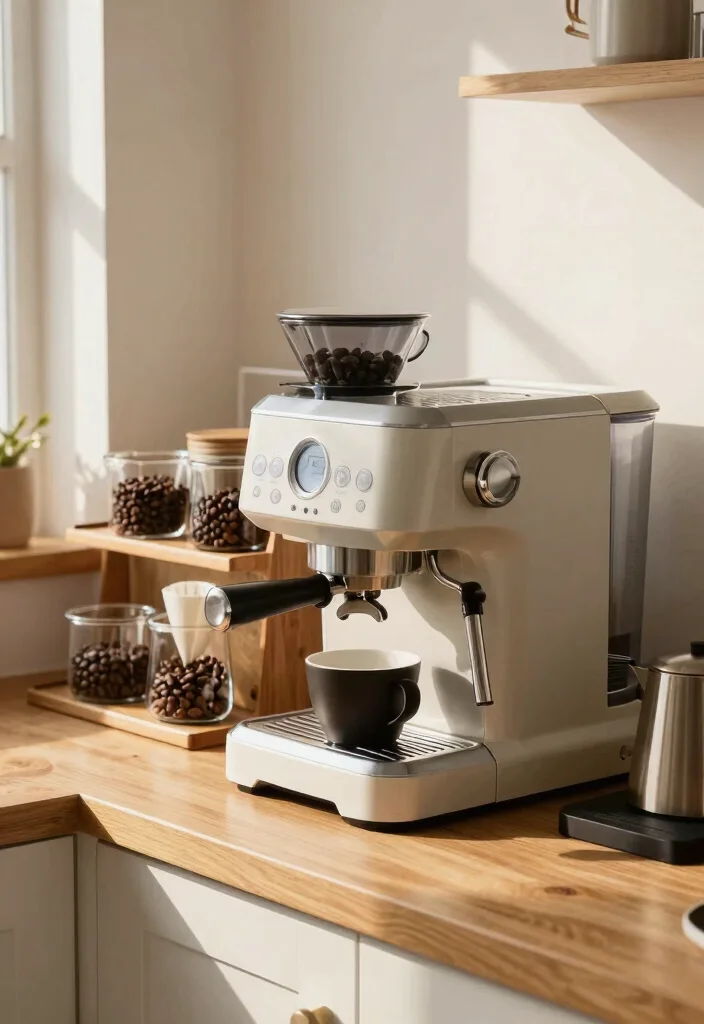 12 Kitchen Coffee Bar Ideas for Daily Morning Rituals 5. Coffee Making Station 0