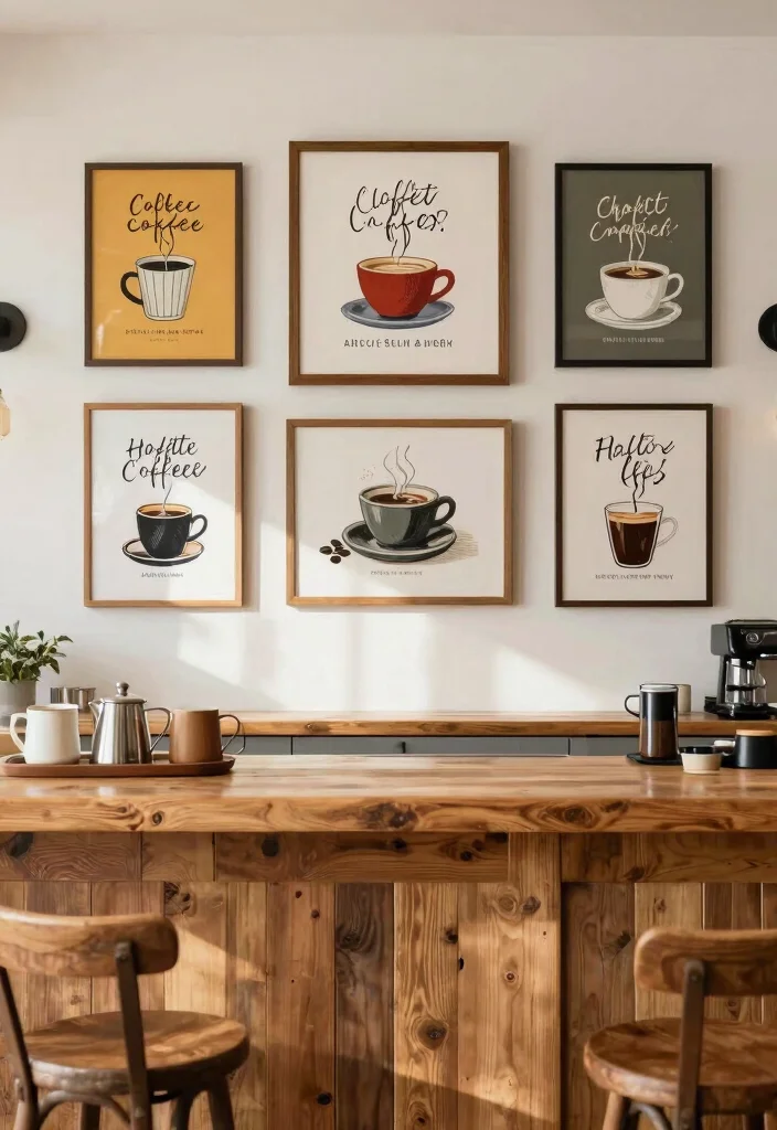 12 Kitchen Coffee Bar Ideas for Daily Morning Rituals 8. Creative Coffee Art 0