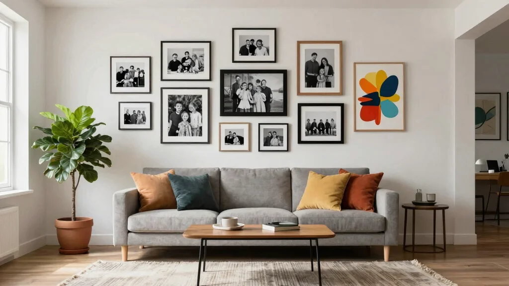 12 Living Room Frame Wall Ideas for Personal Decor