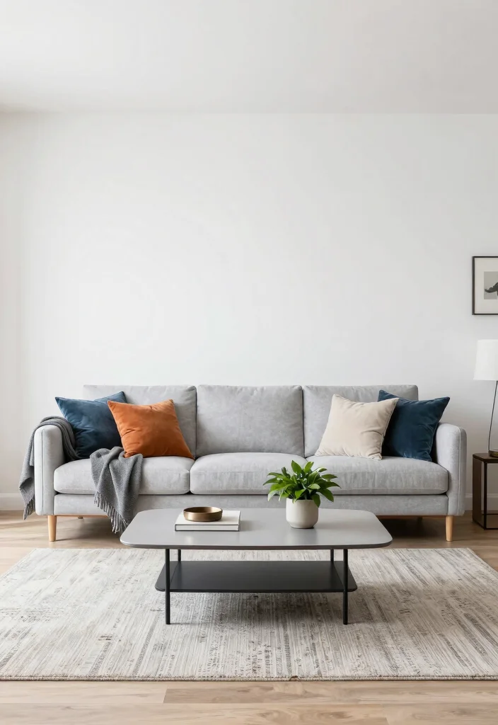 12 Living Room Sofa Color Ideas for Easy Styling 11. Light Gray 0