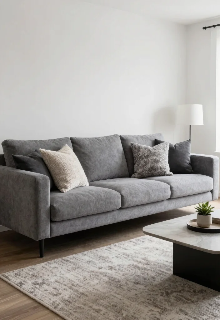 12 Living Room Sofa Color Ideas for Easy Styling 5. Greige Grey Beige 0