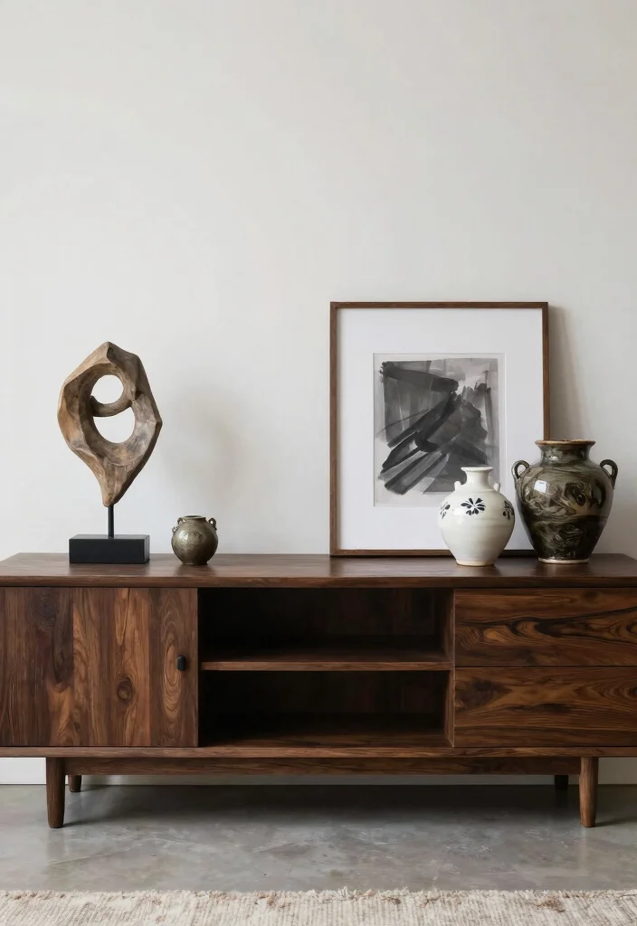 12 Living Room TV Stand Decor Ideas for a Finished Look 60 12 Living Room TV Stand Decor Ideas for a Finished Look 10. Artistic Accents 0