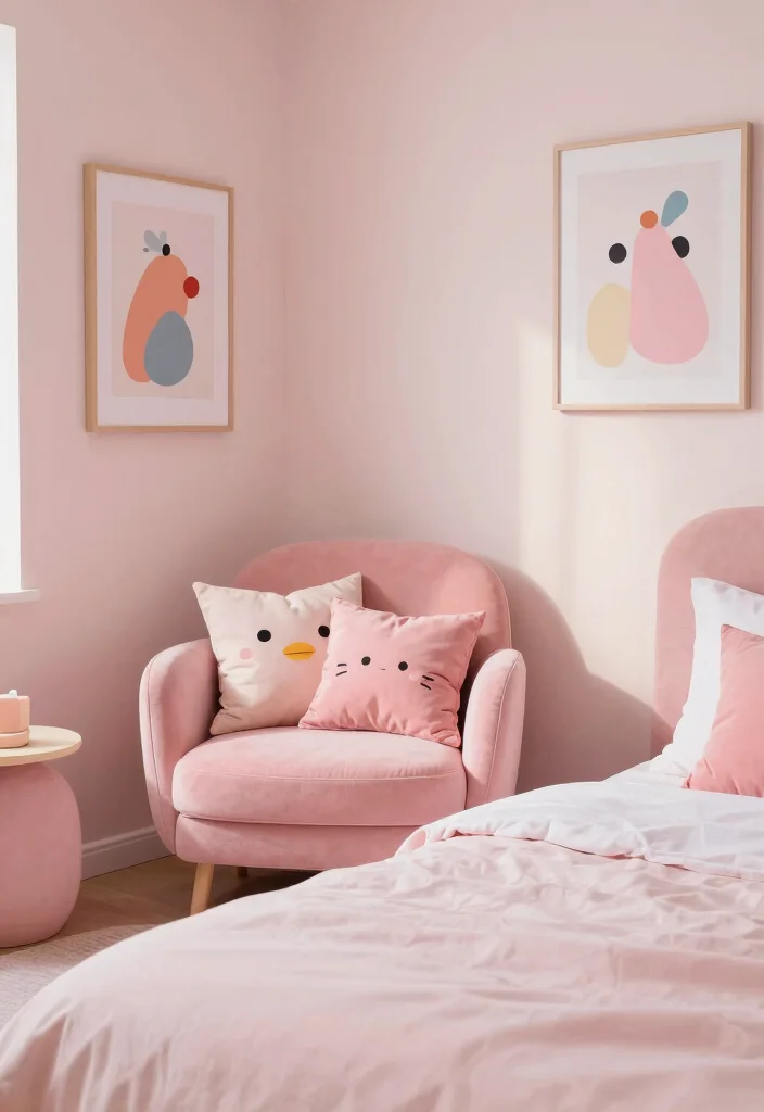 12 Pink Bedroom Ideas for Adults with a Modern Aesthetic 11. Whimsical Pink Elements 0