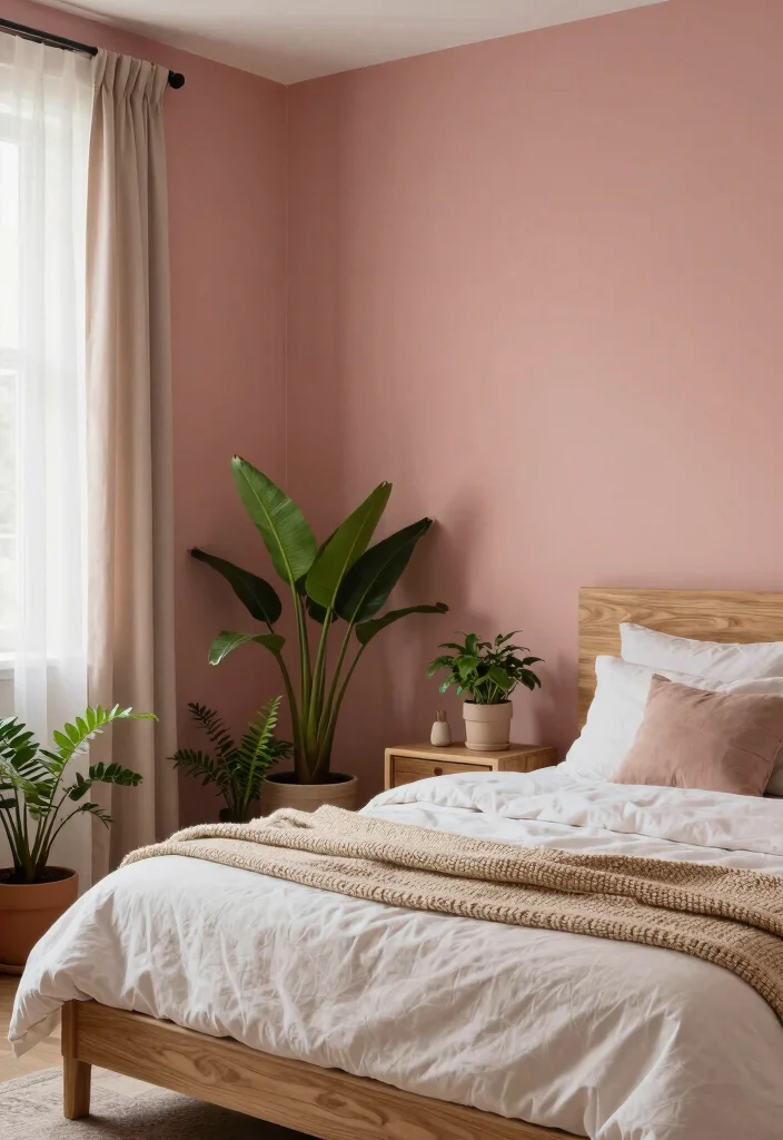 12 Pink Bedroom Ideas for Adults with a Modern Aesthetic 9. Earthy Pink Tones 0