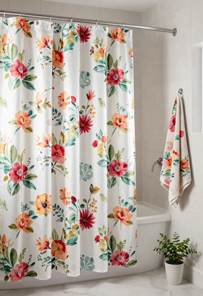 12 Small Apartment Bathroom Ideas Designed for Tight Spaces 10. Stylish Shower Curtains 0