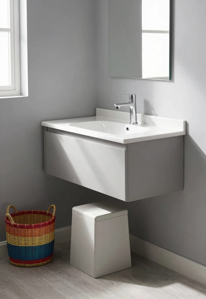 12 Small Apartment Bathroom Ideas Designed for Tight Spaces 2. Multi Functional Furniture 0