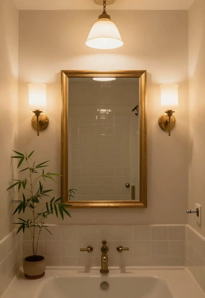 12 Small Apartment Bathroom Ideas Designed for Tight Spaces 5. Creative Lighting Solutions 0