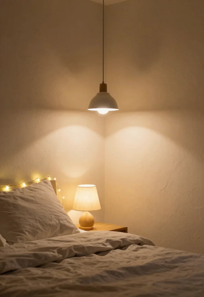 12 Small Bedroom Ideas for Women with Soft Stylish Details 62 12 Small Bedroom Ideas for Women with Soft Stylish Details 12. Soft Lighting 0