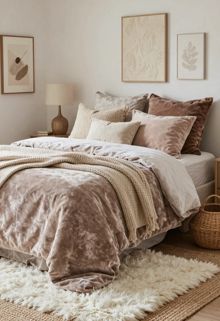 12 Small Bedroom Ideas for Women with Soft Stylish Details 12 12 Small Bedroom Ideas for Women with Soft Stylish Details 2. Layer Textures for Depth 0