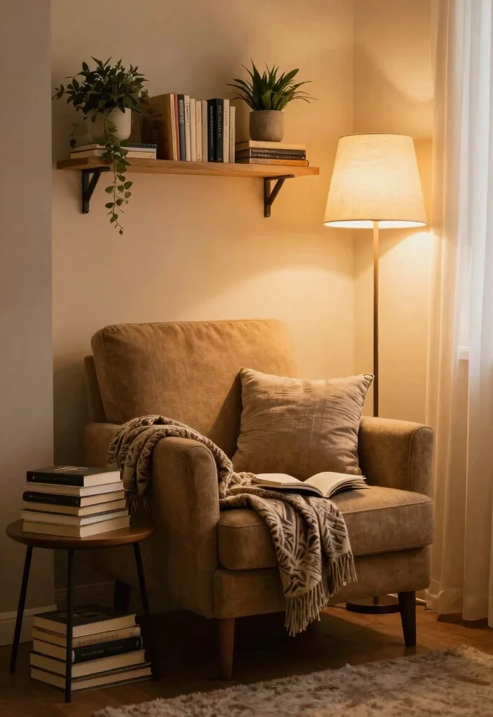12 Small Bedroom Ideas for Women with Soft Stylish Details 27 12 Small Bedroom Ideas for Women with Soft Stylish Details 7. Cozy Reading Nook 0
