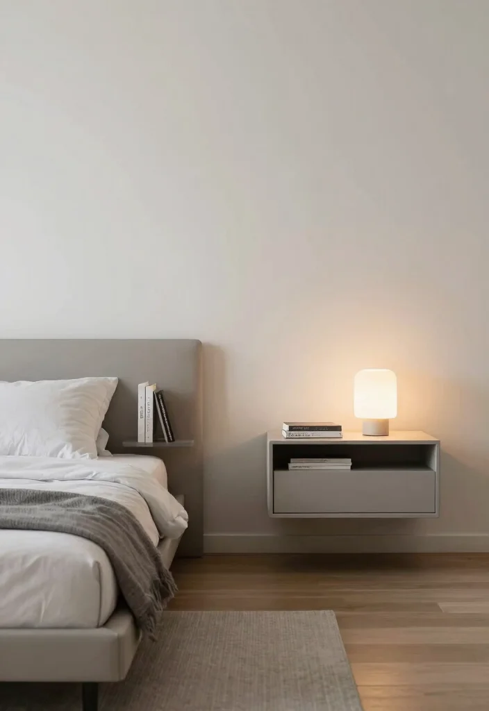12 Small Space Mens Bedroom Ideas with Smart Layouts 9. Floating Nightstands 0