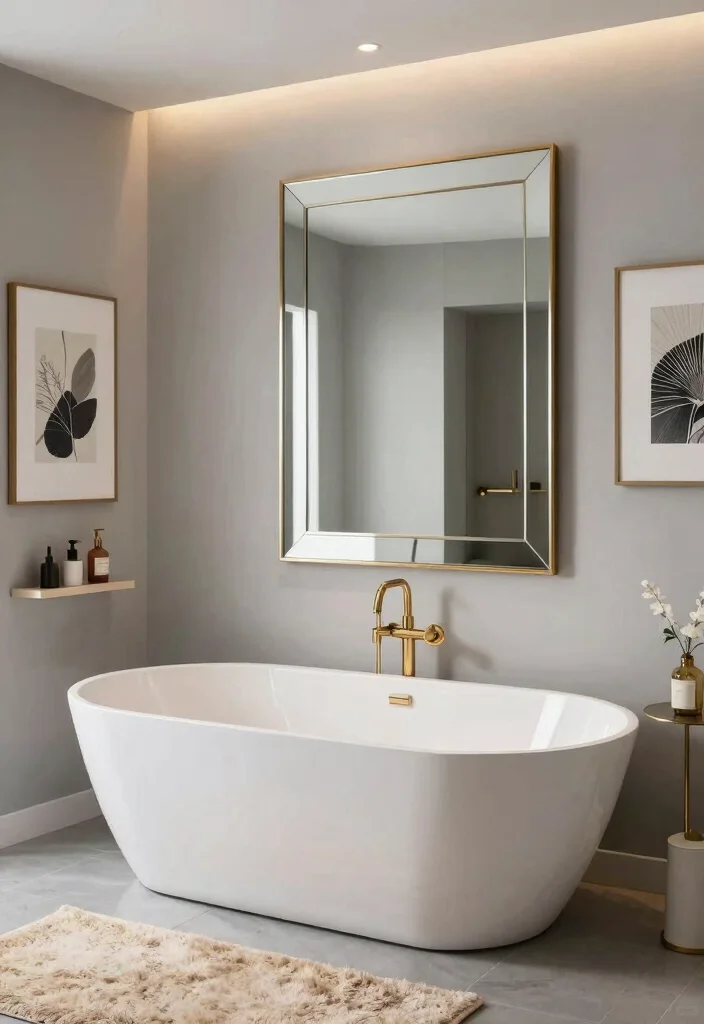 12 Soaker Tub Bathroom Ideas for Deep Relaxing Baths 4. Contemporary Elegance 0
